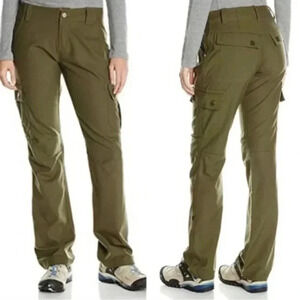 Icebreaker Merino Wool Blend Green Women’s Roll Tab Convertible Cargo Pants
